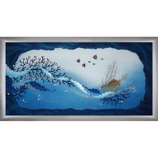 Картина с кристаллами Подводный мир