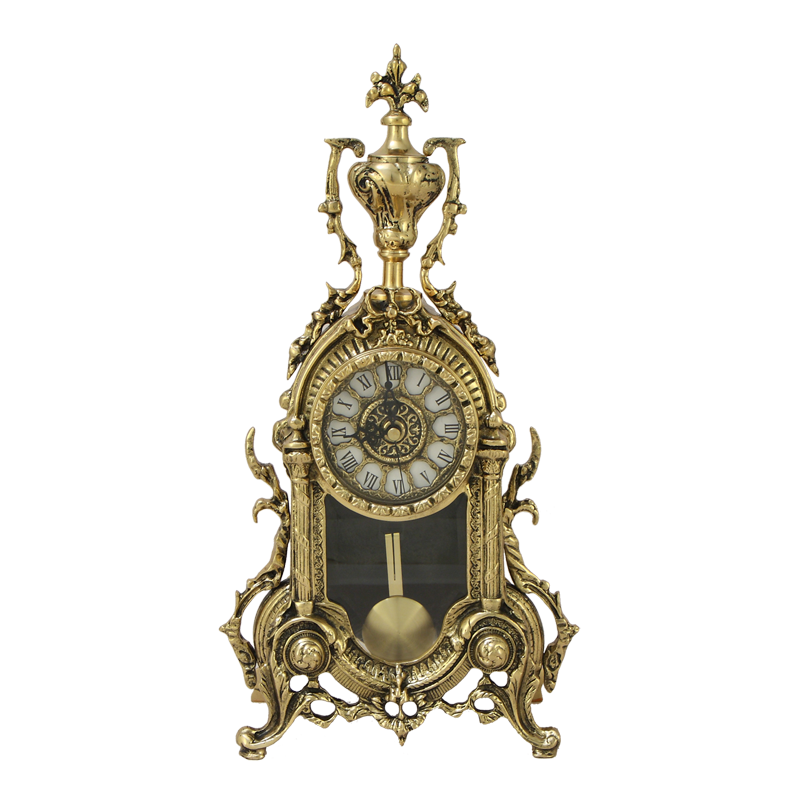 Часы с маятником  "Библо" каминные бронзовые BP-27014-D