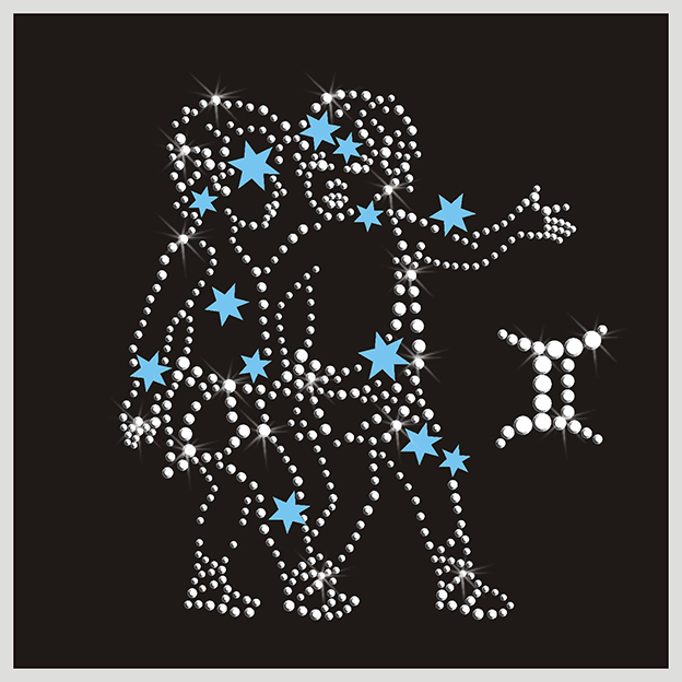 Картина с кристаллами "Звездные Близнецы-2" Зн-118 