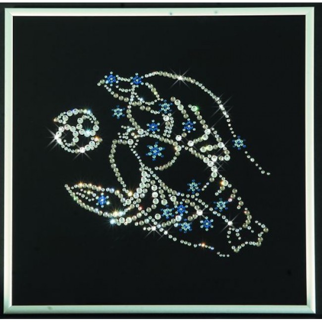 Картина с кристаллами Звездный рак 25х25
