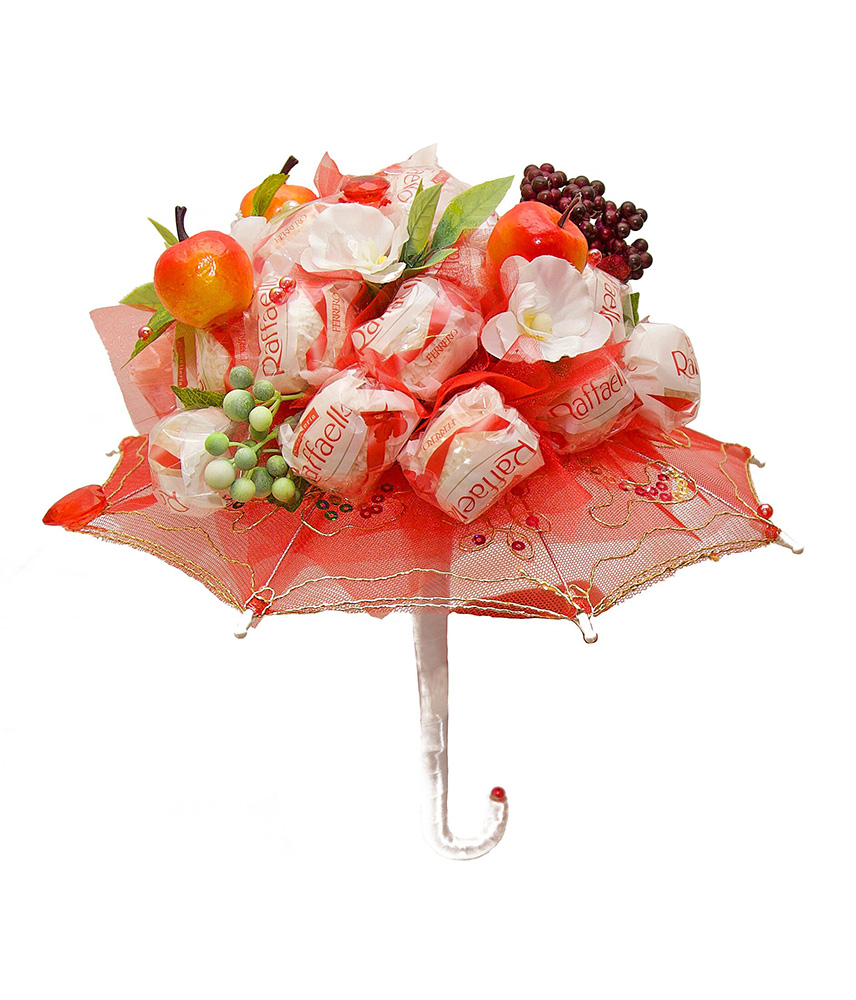 Зонт с цветами поделка - 78 фото