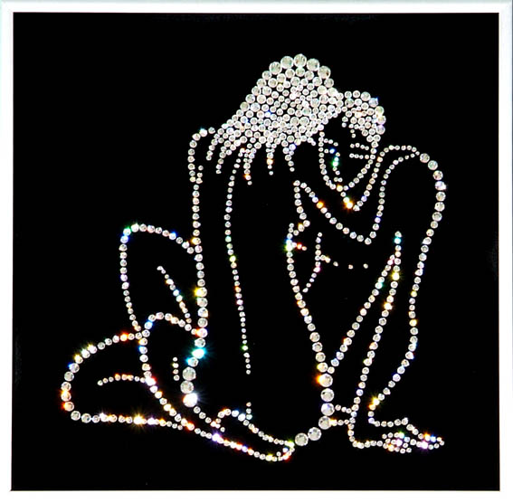 Картина с кристаллами Женский силуэт(Откровение) Же-004