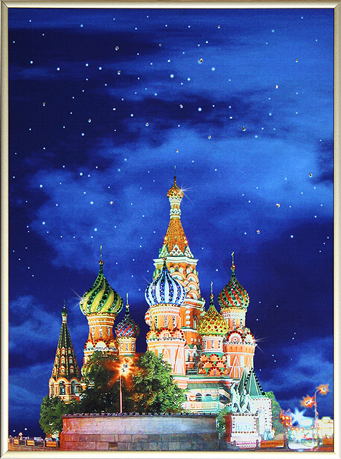 Картина с кристаллами Красная площадь-1 К-087