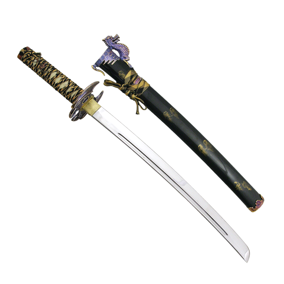 Вакидзаси самурайский меч Медный Дракон AG-148548