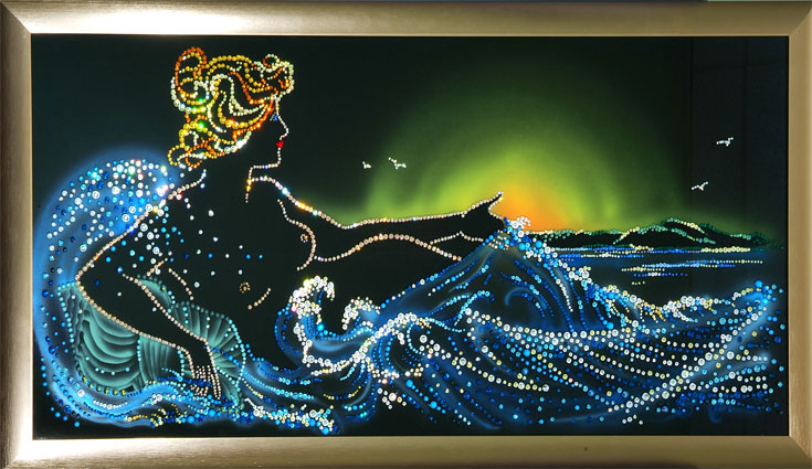 Картина с кристаллами Морская симфония М-015